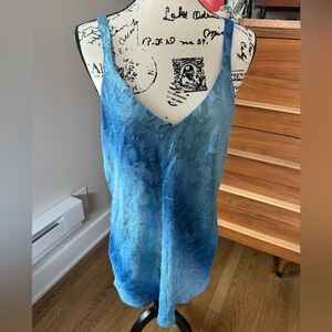 Vintage blue ombré nighty that is semi-sheer